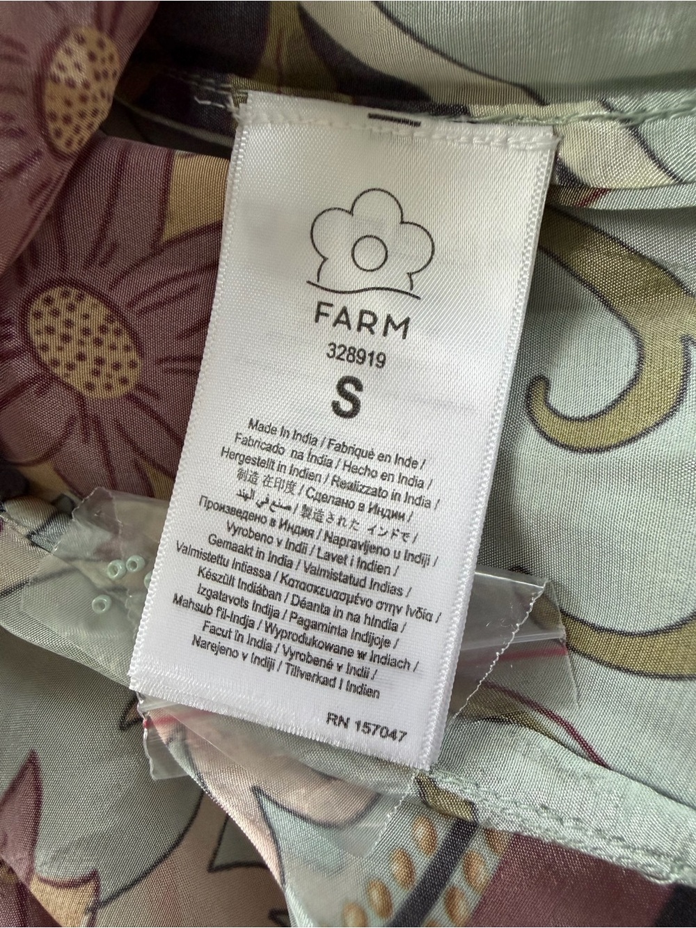 NWT FARM RIO Blue Flowing Beauty Mini Dress - Picture 8 of 11